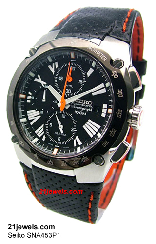 Seiko SNA453P alarm chronograph