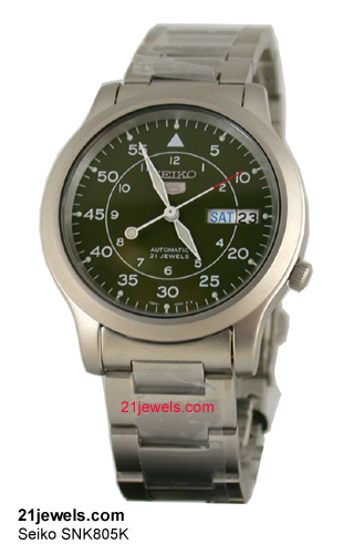 Seiko SNK805K military automatic
