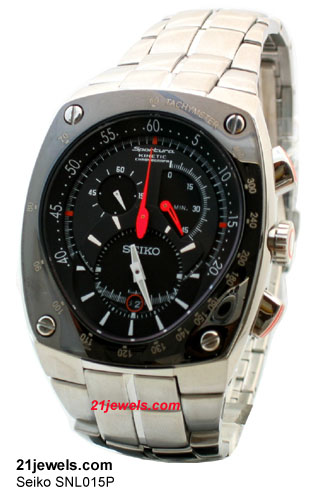 Seiko Sportura Kinetic Chronograph watch